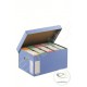 Two-piece grey storage box for archive boxes 43 x 33,5 x 27 cm