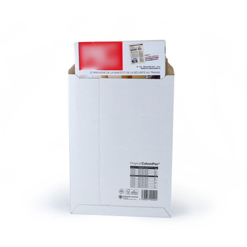White Cardboard Envelope 16 X 17 5 Cm