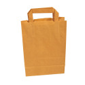 Brown kraft paper bag 32 x 16 x 35 cm with flat handles