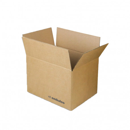 40 x STRONG DOUBLE WALL BROWN CARDBOARD BOXES 31cm x 24cm x 17cm *NEW* ref 100 