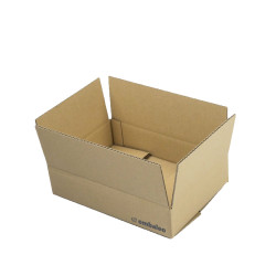 Single wall cardboard box 31 x 21,5 x 6 cm